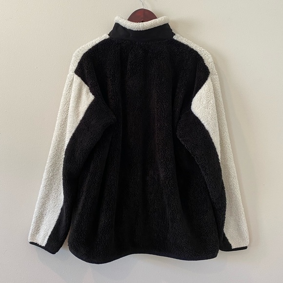 Gerry Womens Sweater Medium Sherpa Fleece Color Block Unique Soft Cozy Unisex - Picture 8 of 15